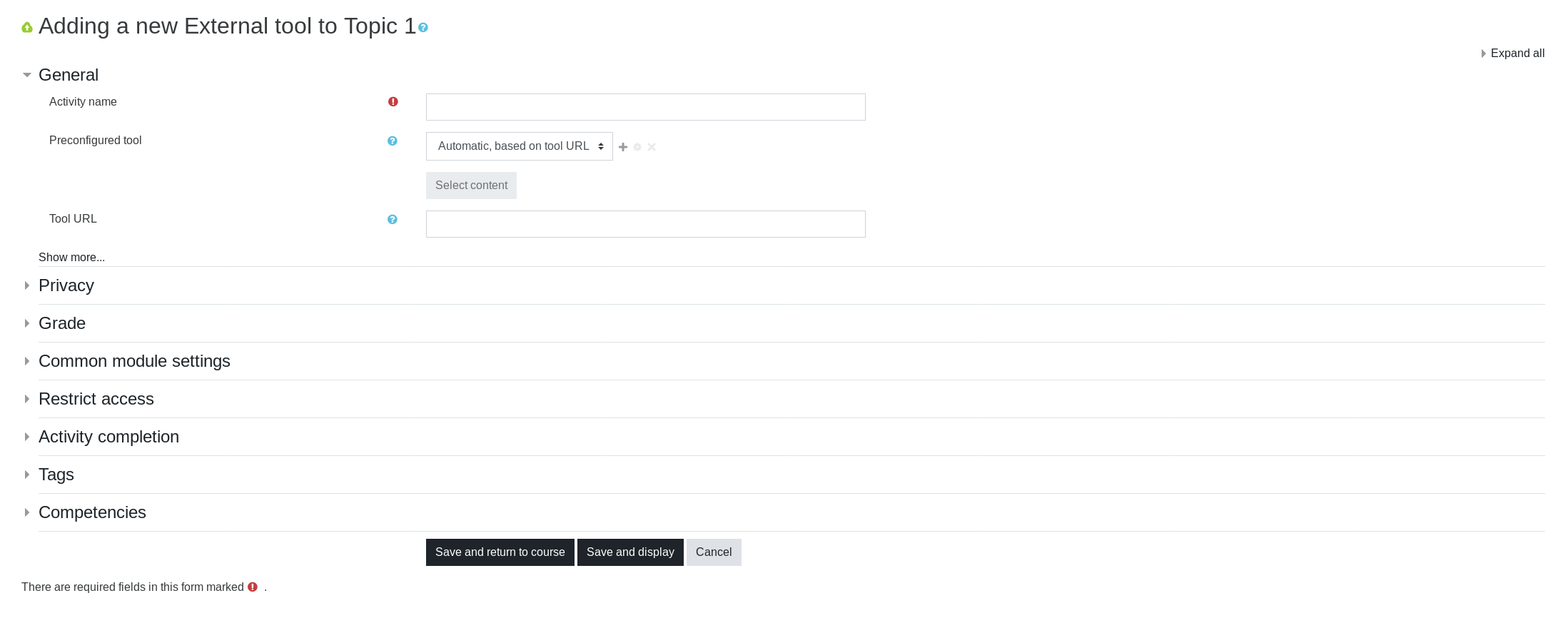 Add external tool config